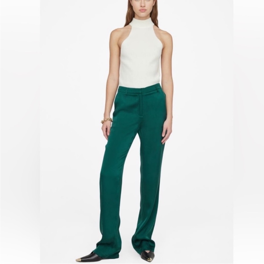 Anine Bing Women's Emerald Green Pants